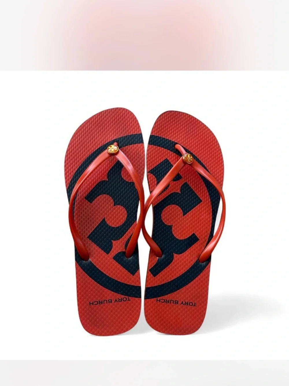 Tory Burch Logo Flip Flop Sandals